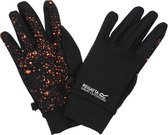 Grippy Gloves Wintersporthandschoenen met Rubber Bij de Handpalmen - Handschoenen - Kinderen - Zwart Koraaloranje