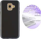 BackCover Layer TPU + PC Samsung A6 2018 Zwart