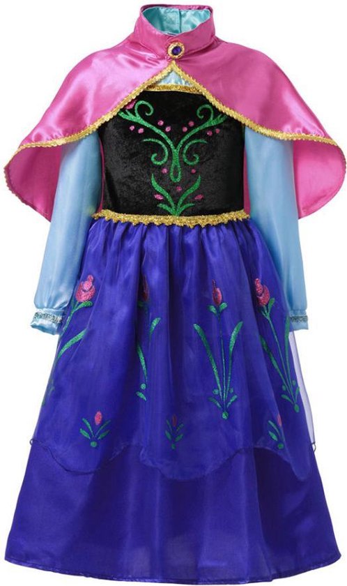 WiseGoods Frozen Anna - Jurk en set voor Meisjes - Prinsessen -  Verkleedkleding -... | bol