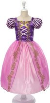 WiseGoods - Robe Raiponce pour Filles - Princesses - Déguisements - Costume Enfant - Carnaval - Habillage - 6-7 ans - 116-122
