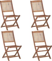 4 x Tuinstoel (Incl LW Fleece deken) / Tuin stoelen / Buiten stoelen / Balkon stoelen / Relax stoelen