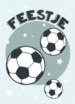 Uitnodigingen kinderfeestje voetbal