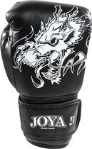 Joya Dragon Kickbokshandschoenen PU - Zwart met wit - 4 oz.