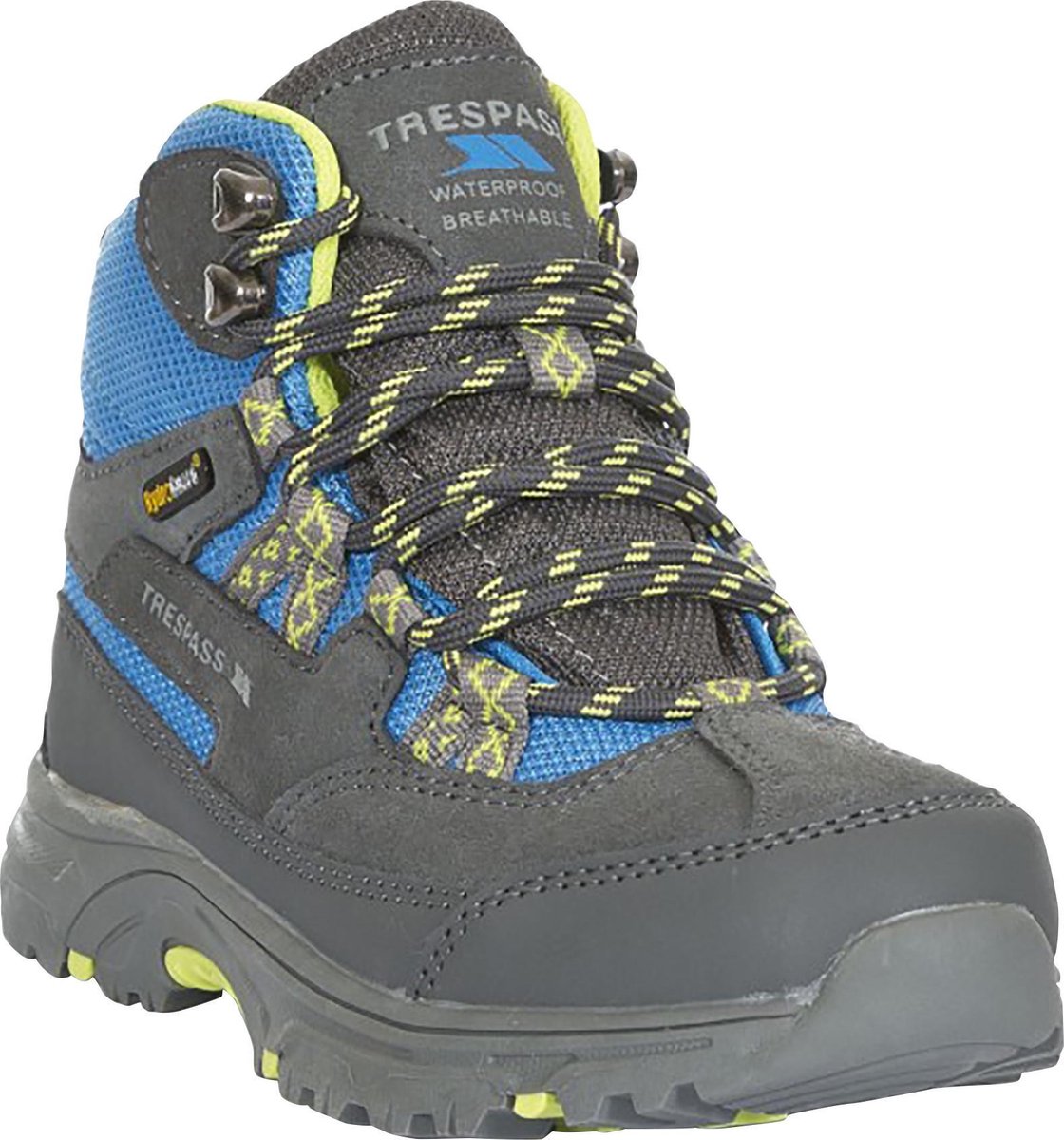 Trespass Childrens/Kids Cumberbatch Waterproof Walking Boots (Cobalt Kiwi)