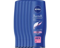 Nivea Hairmilk voor Fijn Haar - 6 x 200 ml - - Conditioner