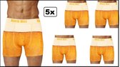 5x Boxer short Bjorn bier mt.XXL - ondergoed boxershort thema feest festival Bjorn  Bier bierfeest apres ski