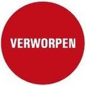 Verworpen controlesticker, op vel 40 mm - 10 per kaart