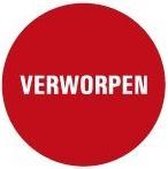 Verworpen controlesticker, op vel 40 mm - 10 per kaart