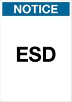 Sticker 'Notice: ESD', 297 x 210 mm (A4)