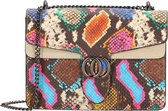 Charm Elisa Schoudertas Avondtas Slangenprint Leer