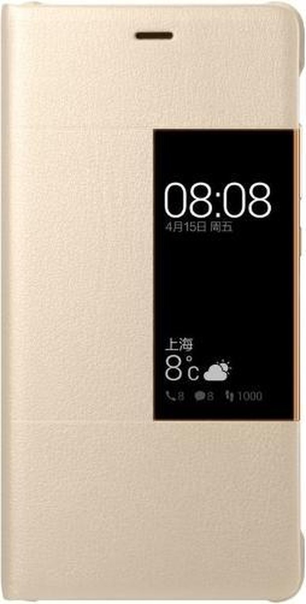 Huawei view flip cover - goud - voor Huawei P9