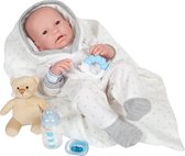 Berenguer Babypop La Newborn  jongen met bruine ogen 43 cm