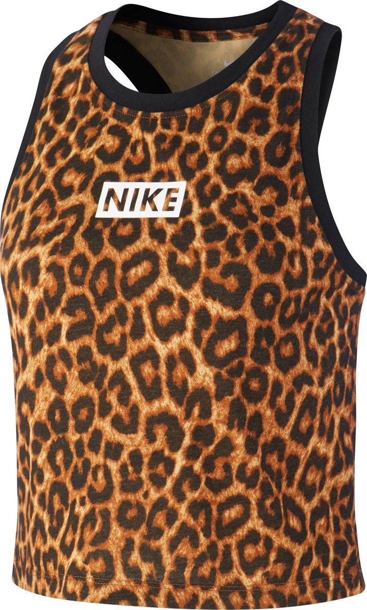 nike leopard print crop top