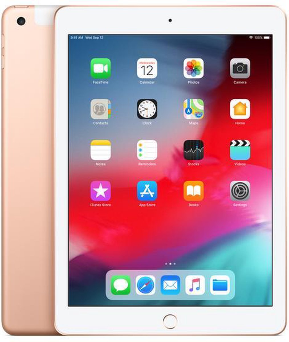 Apple iPad (2018) - 9.7 inch - WiFi + 4G - 32GB - Goud