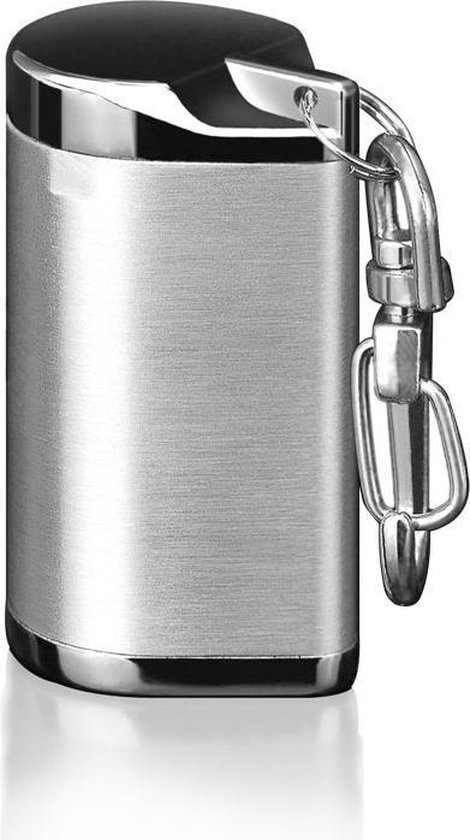 Draagbare Asbak – Portable Ashtray – Zilver – Asbak – Pocket Sleutelhanger | bol.com