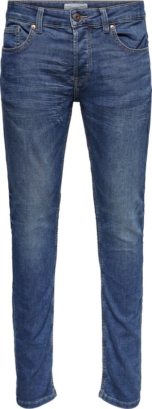 Only & Sons Onsloom Life Slim Blue Jog Pk 8653 Noos heren Broek,Denim Blauw,33W / 34L