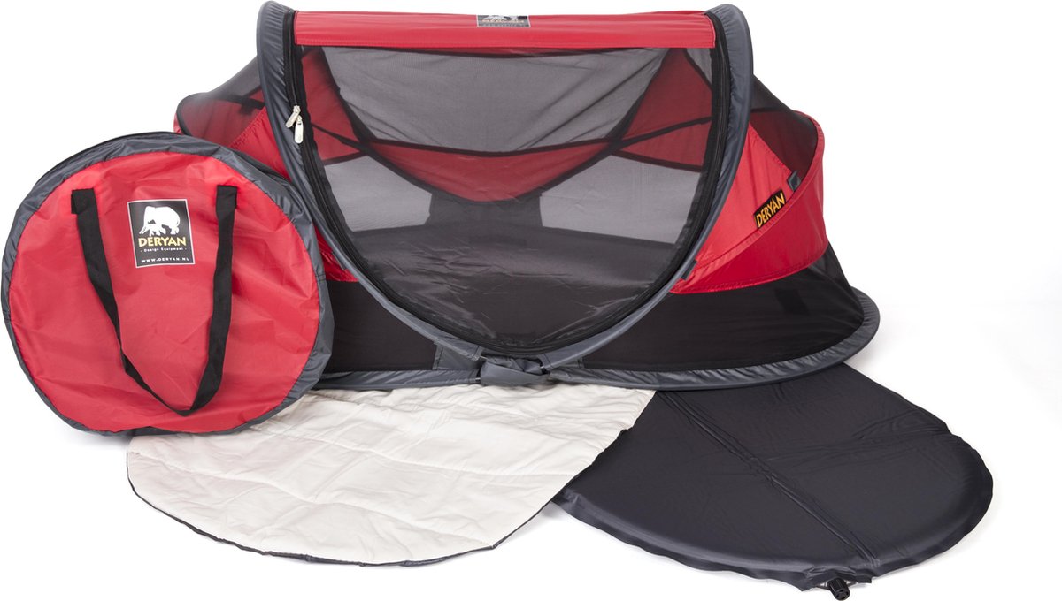 Deryan Travel Cot Baby Luxe Campingbedje Red 2017