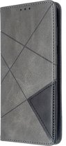 Geometric Book Case - Samsung Galaxy S20 Hoesje - Grijs