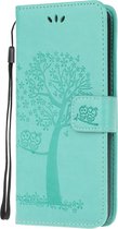 Xiaomi Redmi Note 8T Hoesje - Book Case Boom - Cyan