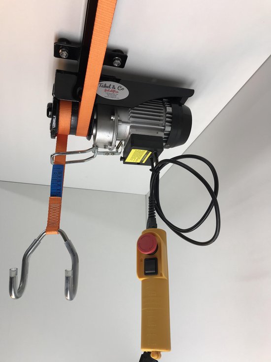 Electrische Fietslift zwart met oranje hijsbanden 125kg met CE-Keur  certificering | bol.com