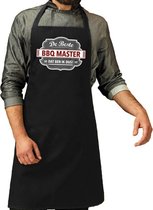 BBQ Master keukenschort voor heren - L 86 x B 72 cm - Zwart