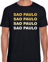 Sao Paulo / Brazilie t-shirt zwart voor heren L