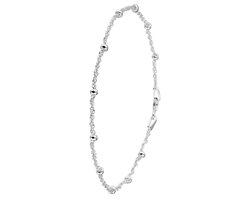 Lucardi Dames armband - 925 Zilver - Armband - Cadeau voor vrouwen - 19 cm - Zilverkleurig