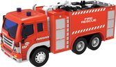 JollyVrooom - Brandweerwagen met licht en geluid - 1:16