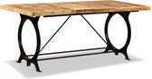 Eettafel 180 cm massief ruw mangohout