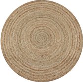 Tapijt - Gevlochten Jute - Naturel - Rond - 150cm