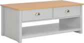 Salontafel 100x50x42 cm grijs