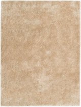 Vloerkleed shaggy hoogpolig 80x150 cm beige