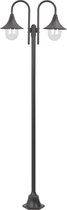 Lantaarnpaal -  Aluminium frame en PVC lampenkap - 72 x 72 x 220 cm