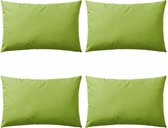 Buitenkussens 60x40 cm appeltjesgroen 4 st