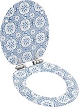 Toiletbril met soft-close deksel MDF porselein print