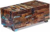 Salontafel kist massief gerecycled hout 80x40x35 cm
