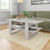 Salontafel 110x55x42 cm spaanplaat betongrijs