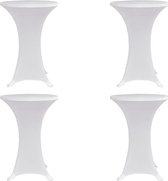 Statafelhoes 4 st - Stretch - 120 cm - Wit