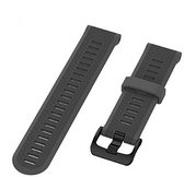 Horlogeband van Siliconen voor Garmin Fenix 5 | 22 mm | Horloge Band - Horlogebandjes | Zwart