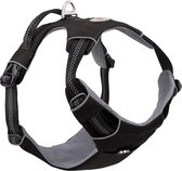 Hondenharnas uit ecologisch materiaal - anti trek harnas voor honden - XS - BLACK