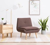 Fauteuil stof bruin