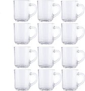 12x Theeglazen/koffieglazen 250 ml - 25 cl - Glazen voor thee en koffie 12 stuks