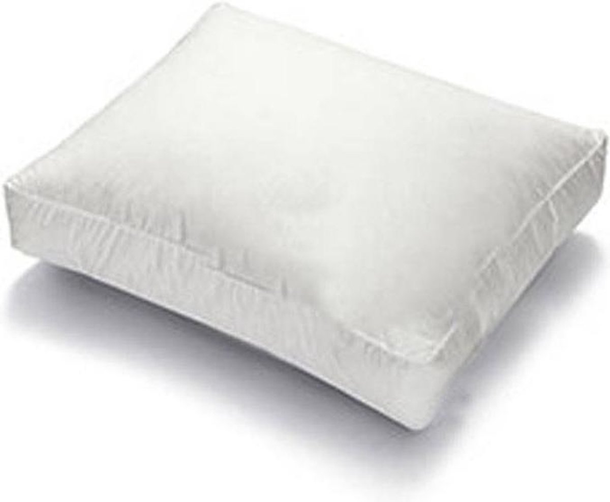 Ducky Dons Veren Boxkussen - 50x60x8 cm - Wit