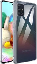 Samsung a51 hoesje siliconen case transparant - Samsung galaxy a51 hoesje siliconen case hoes transparant