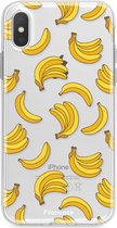 iPhone XS Max hoesje TPU Soft Case - Back Cover - Bananas / Banaan / Bananen