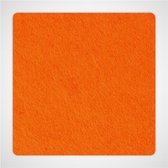 Vierkante vilt onderzetters - Oranje - 6 stuks - 95 x 95 mm - Glas onderzetter - Cadeau - Woondecoratie - Woonkamer - Tafelbescherming - Onderzetters Voor Glazen - Keukenbenodigdhe