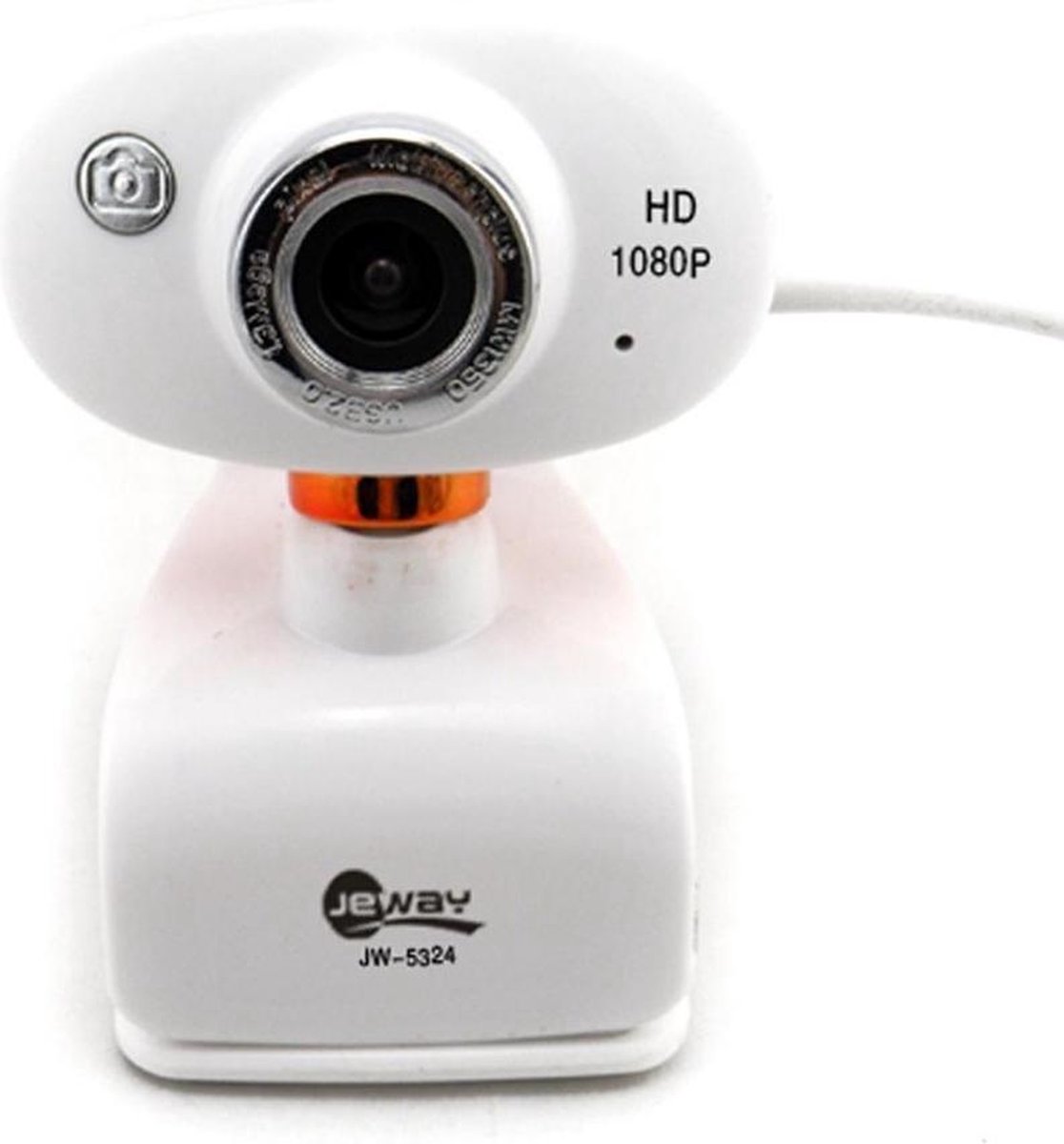 Jeway JW-5324 Webcam met Microfoon voor Laptop & Computer (usb plug & play) wit/blauw