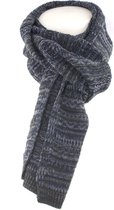 TRESANTI sjaal - Blauwe gebreide aztec sjaal - Warme sjaal