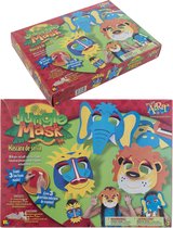 Knutselpakket - zelf foam masker maken thema jungle - knutselen met kinderen