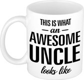 Voici à quoi ressemble un oncle génial mug / tasse cadeau - 300 ml - anniversaire - tasse / tasse cadeau